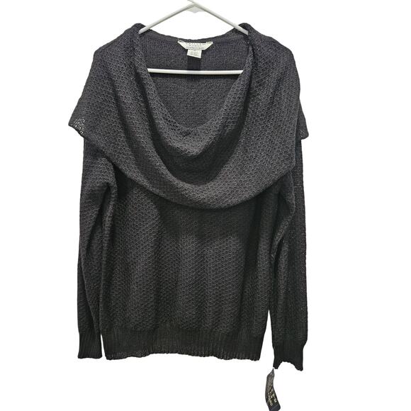 Vintage NWT Uniform Woman John Paul Richard Black Cowl Neck Sweater Size 1X - Picture 1 of 8